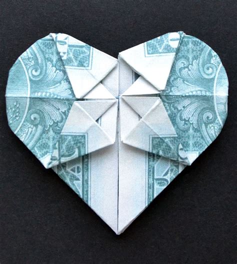 easy dollar bill origami heart|100 dollar bill origami heart.